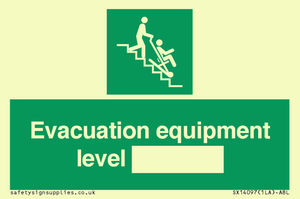 Evacuation equipment level